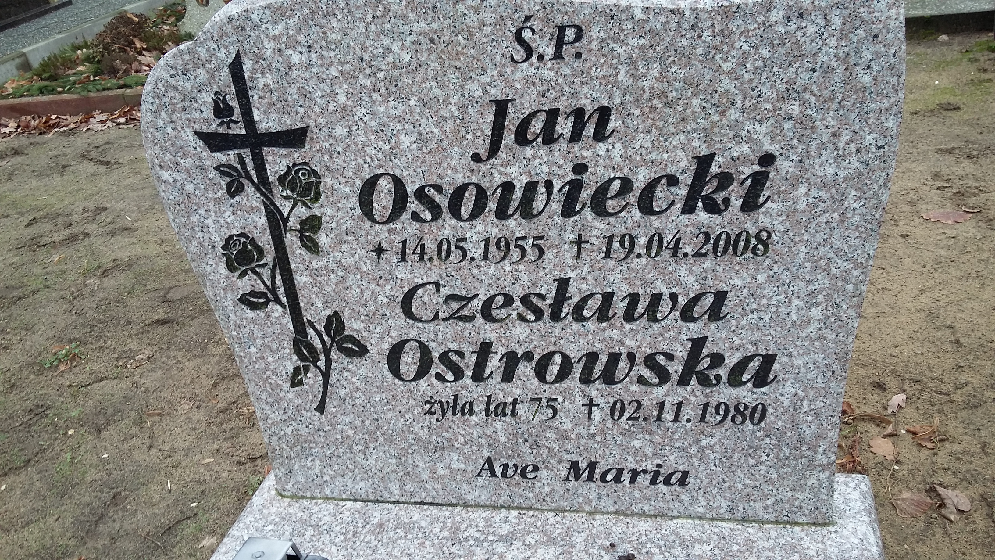 Grób Jan Kazimierz Osowiecki