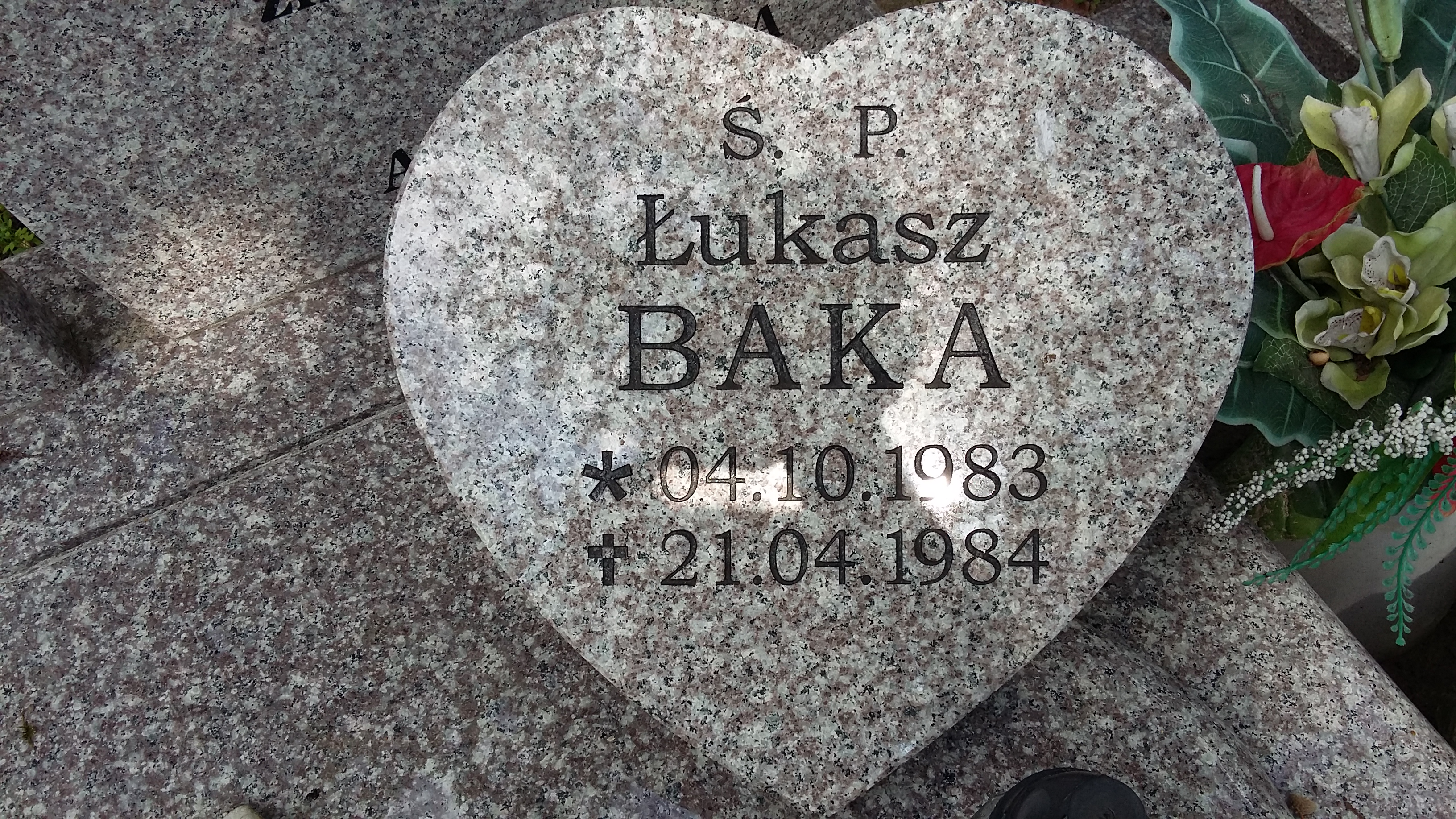 Grób Łukasz Marek Baka